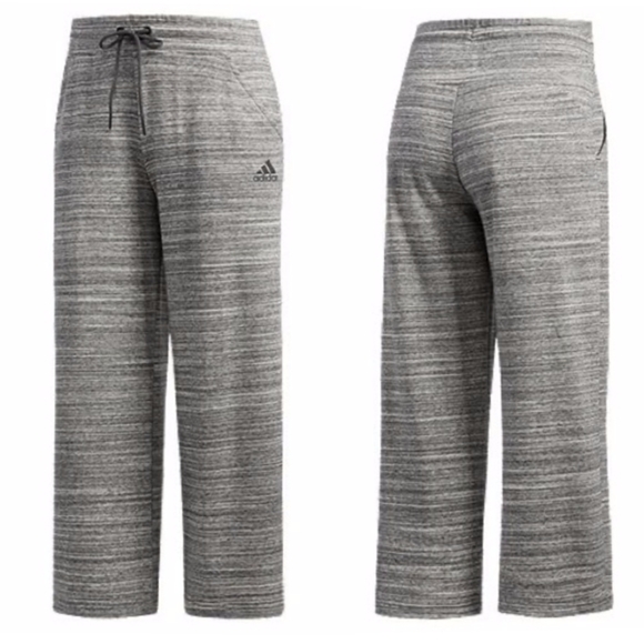 Adidas Women's Sport 2 Street French Terry Wide Culottes in a 2-Tone Grey XS - Picture 16 of 16